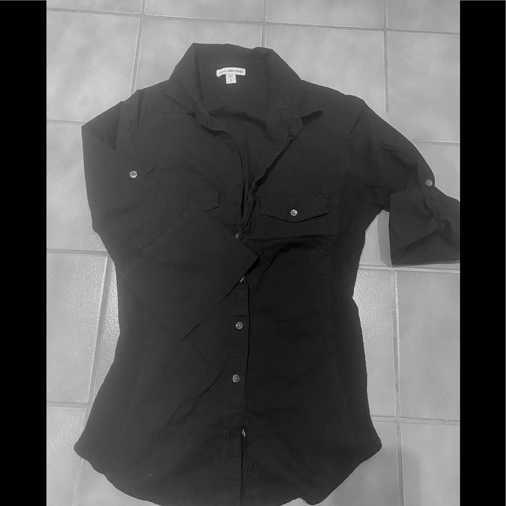 James Perse 3/4 sleeve down shirt